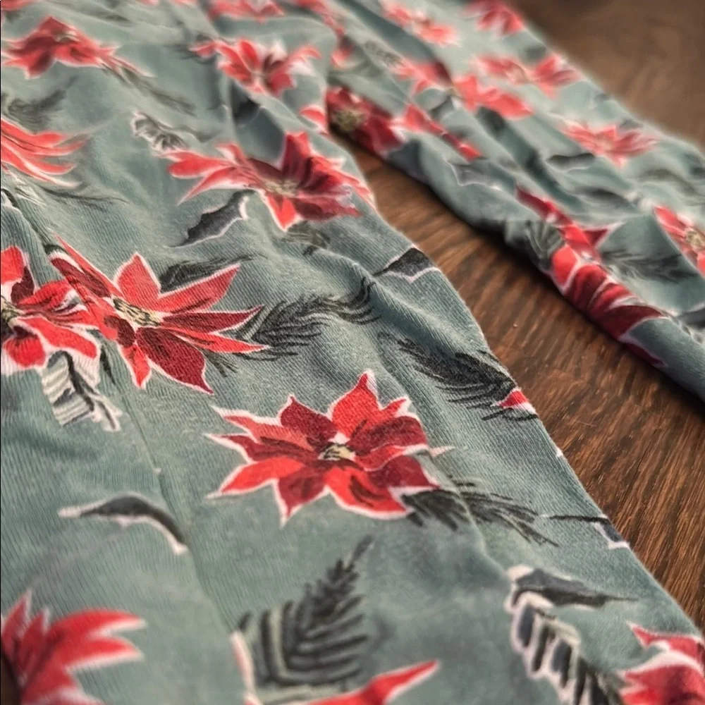 Angel Dear Poinsettias Print Bamboo Pajamas